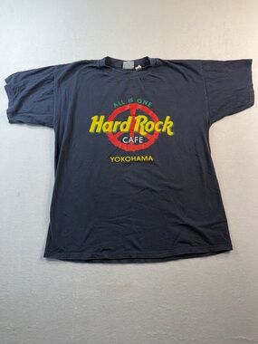 Vintage 90's Hard Rock Cafe Yokohama Japan Shirt "All is One”